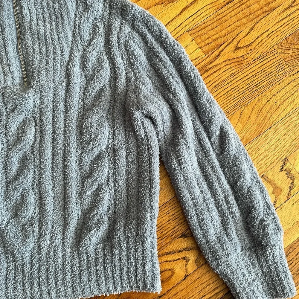 Jessica Simpson Light Blue Cable Knit Turtleneck Sweater